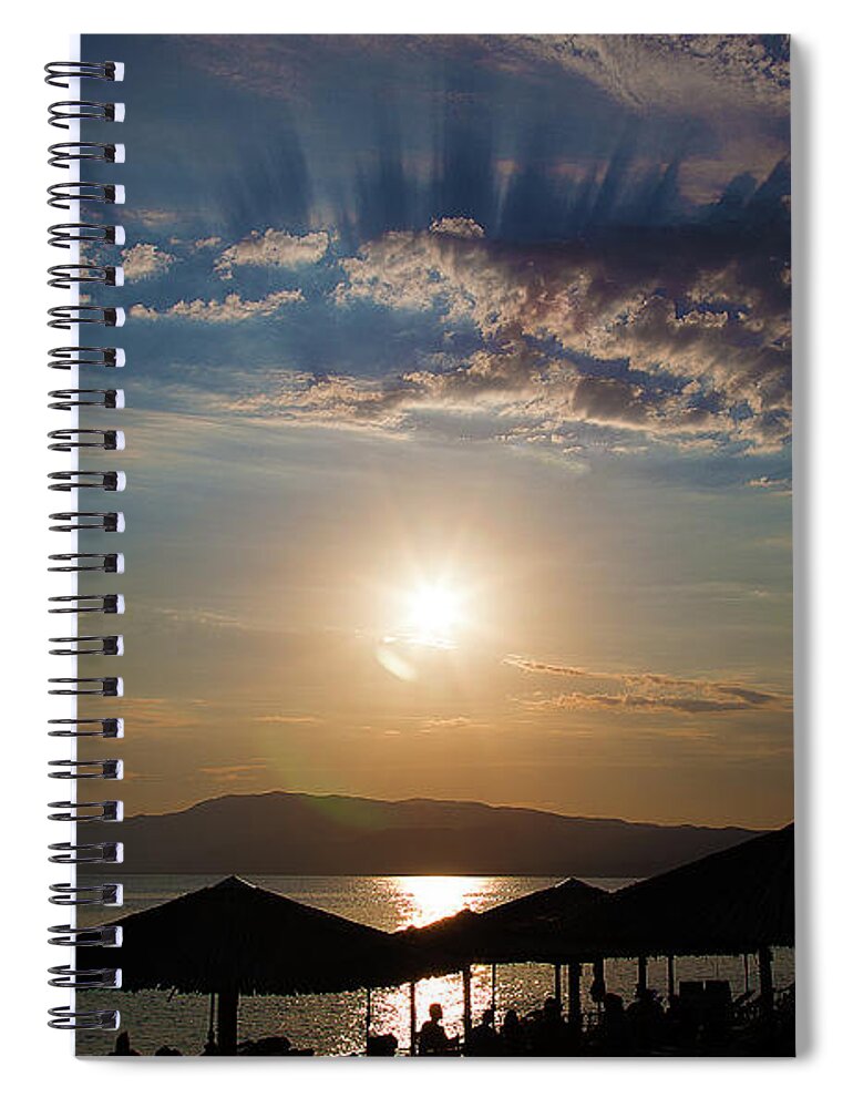 Landscape Spiral Notebook featuring the photograph the Sky above Us by Milena Ilieva