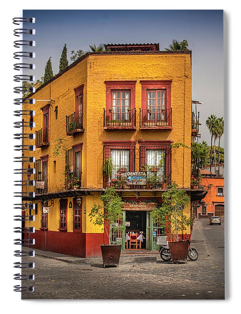 San Miguel Spiral Notebook featuring the photograph The Triangle Corner by Barry Weiss