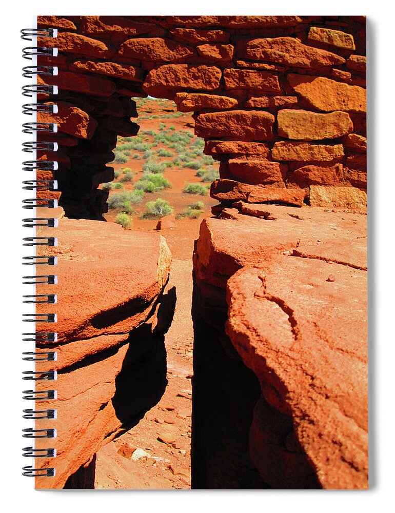 Arizona Spiral Notebook featuring the photograph The View by Ilia -