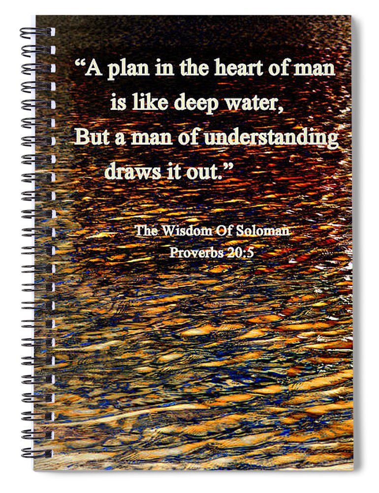 Soloman Spiral Notebook featuring the photograph The Wisdom Of Soloman - Two by Glenn McCarthy Art and Photography