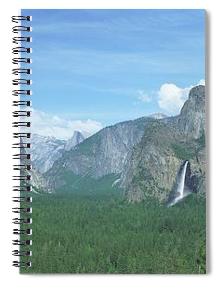 Scenics Spiral Notebook featuring the photograph This Is A View Of Bridal Veil Falls by Visionsofamerica/joe Sohm