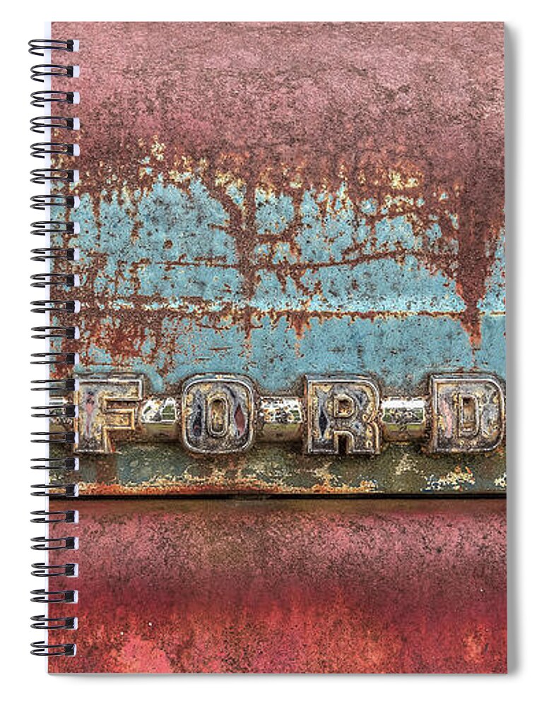 Ford Spiral Notebook featuring the photograph This old truck by Bernd Laeschke