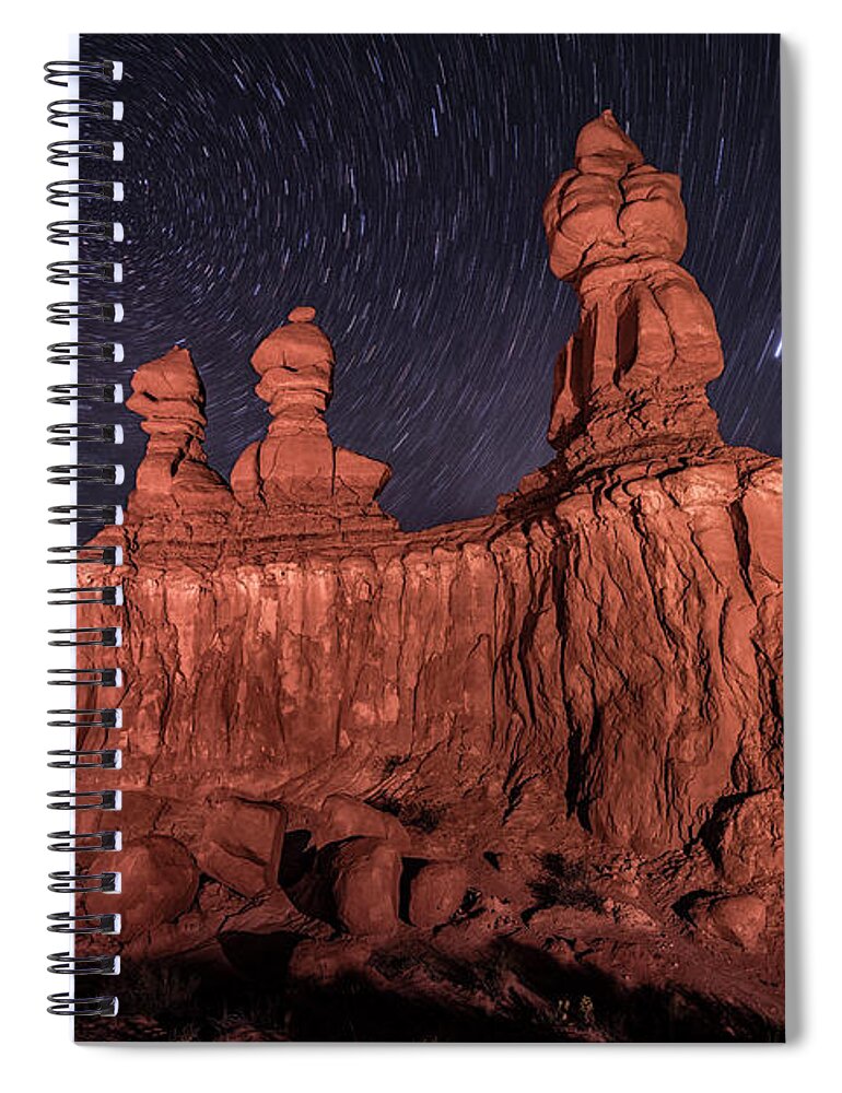 Three Sisters Spiral Notebook featuring the photograph Three Sisters by Hal Mitzenmacher