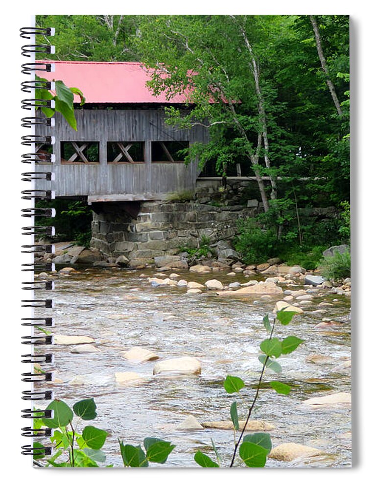 Nh Spiral Notebook featuring the photograph Times of Old by Vicky Edgerly