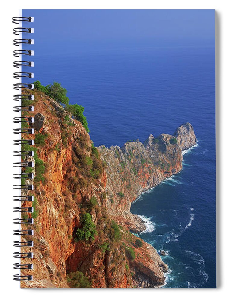 Turkish Riviera Spiral Notebook featuring the photograph Tip of the Kandeleri peninsula by Sun Travels