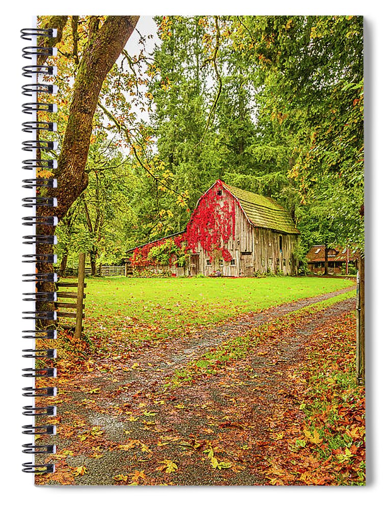 Landscapes Spiral Notebook featuring the photograph Tis The Season by Claude Dalley