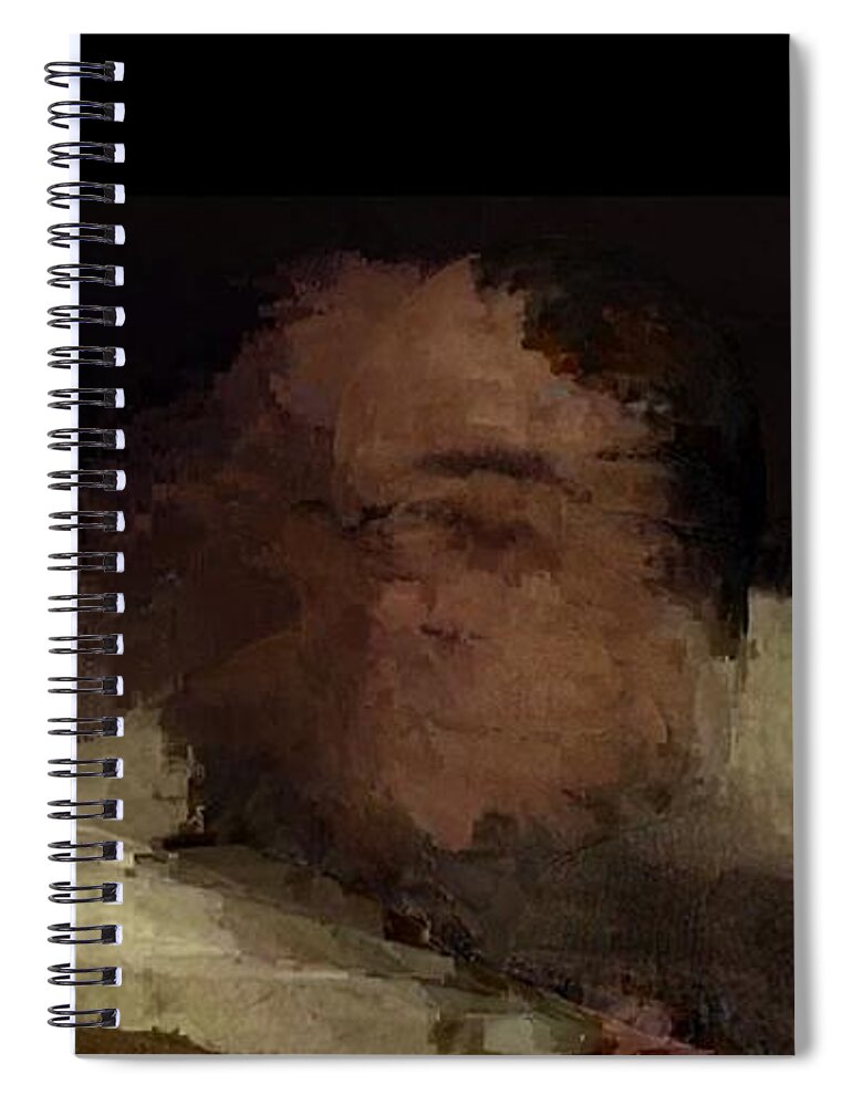 Surrealism Spiral Notebook featuring the painting To Bed by Matteo TOTARO
