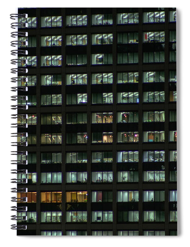 Outdoors Spiral Notebook featuring the photograph Tokyo Windows by Chris Jongkind