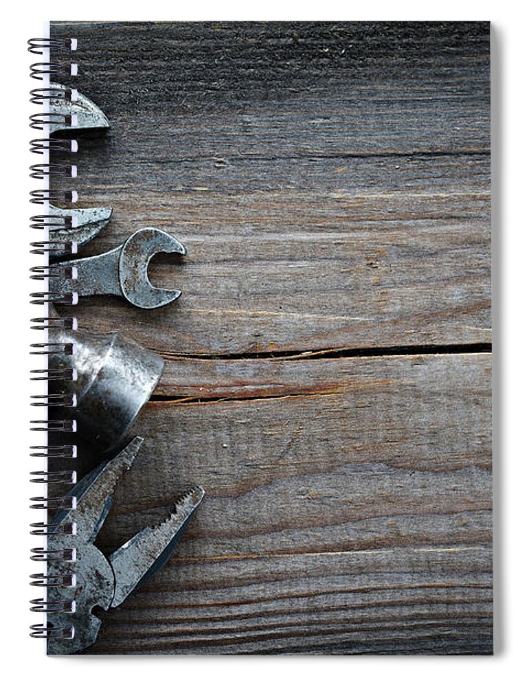 Work Tool Spiral Notebook featuring the photograph Tools by Tuchkovo