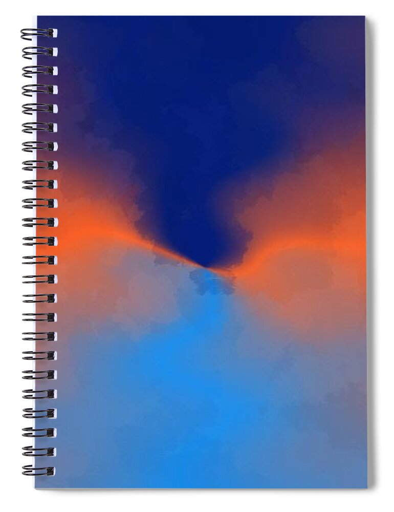 Sunset Spiral Notebook featuring the digital art Toward the Sunset by Bill King