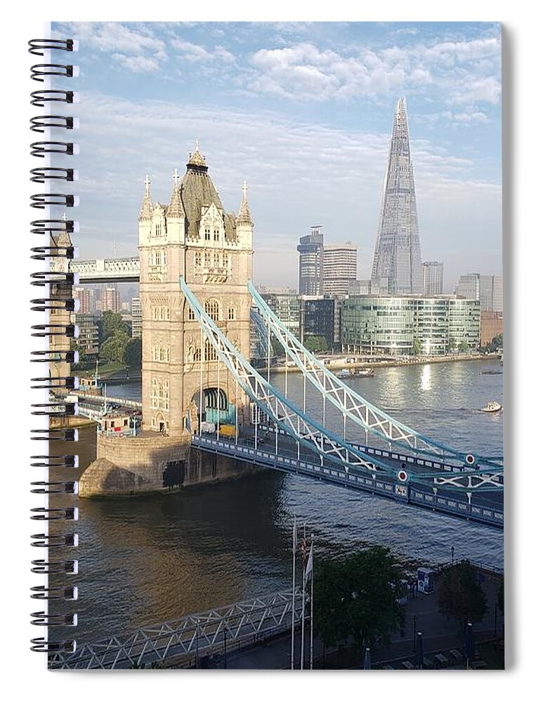 London Spiral Notebook featuring the photograph Tower Bridge London by Peggy King