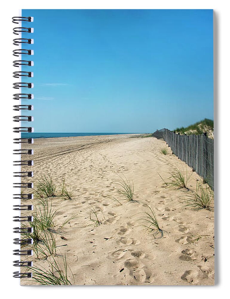 Towers Beach Spiral Notebook featuring the photograph Towers Beach - Delaware Seashore State Park by Brendan Reals
