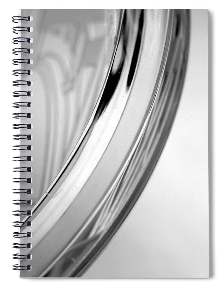 Curve Spiral Notebook featuring the photograph Transparent Curve Glass - Crystal by Juliardi