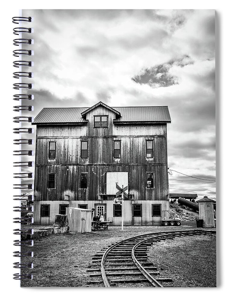 Train Spiral Notebook featuring the photograph Transportation City by Michelle Wittensoldner