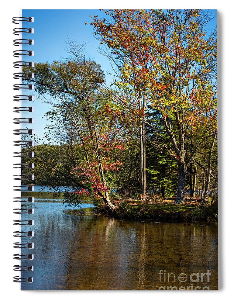 Boat Spiral Notebook featuring the photograph Treasure Island by Judy Wolinsky