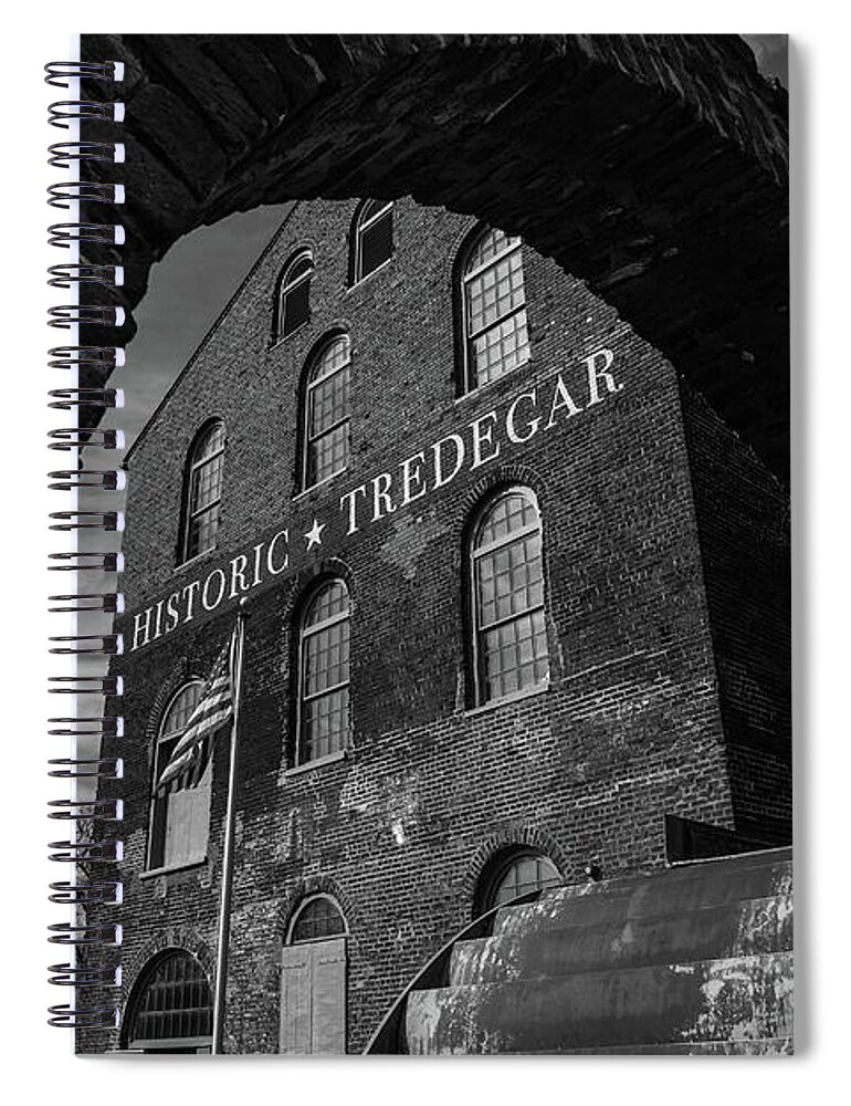 Tredegar Spiral Notebook featuring the photograph Tredegar Iron Works, Richmond by Fred DeSousa
