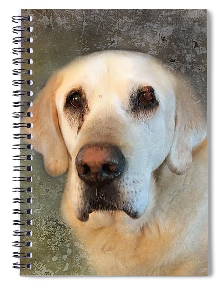 Dog Spiral Notebook featuring the photograph Tribute to Leroy 2 by Rebecca Cozart