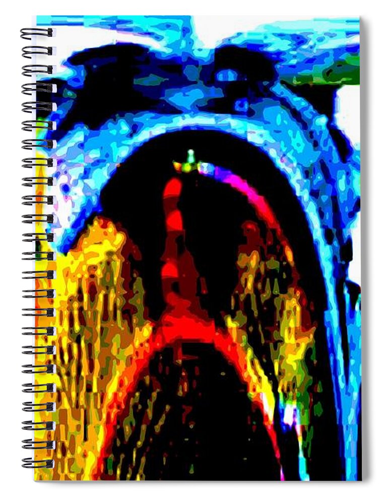 Trickled Down Economy Spiral Notebook featuring the digital art Trickled Down Economy by Gabby Tary