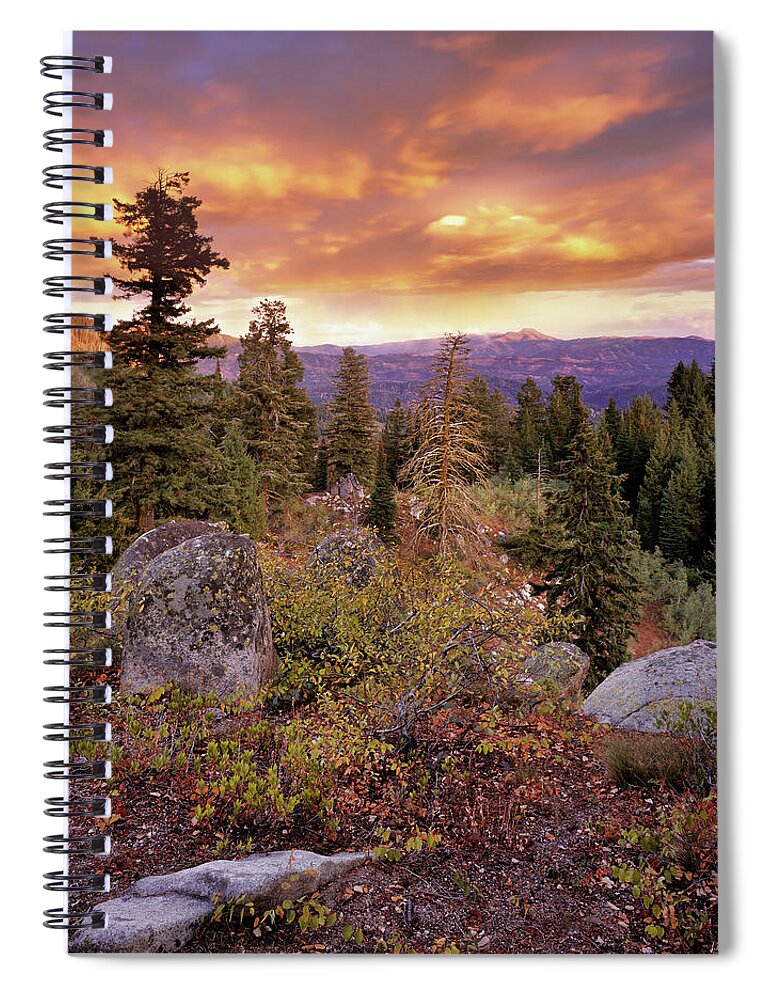 Trinity Mountains Spiral Notebook featuring the photograph Trinity Mountains by Leland D Howard