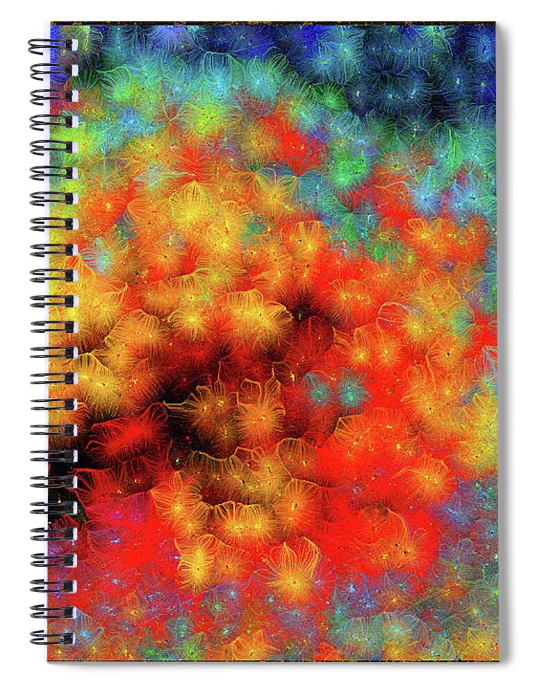 Euphoria Spiral Notebook featuring the mixed media Triumphant Rebirth of an Original Mind Number 1 by Aberjhani