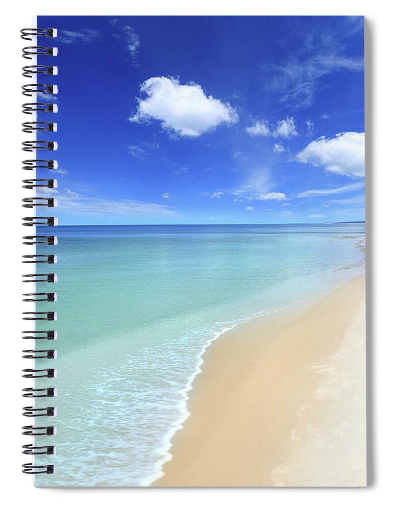 Water's Edge Spiral Notebook featuring the photograph Tropical Beach by Konradlew