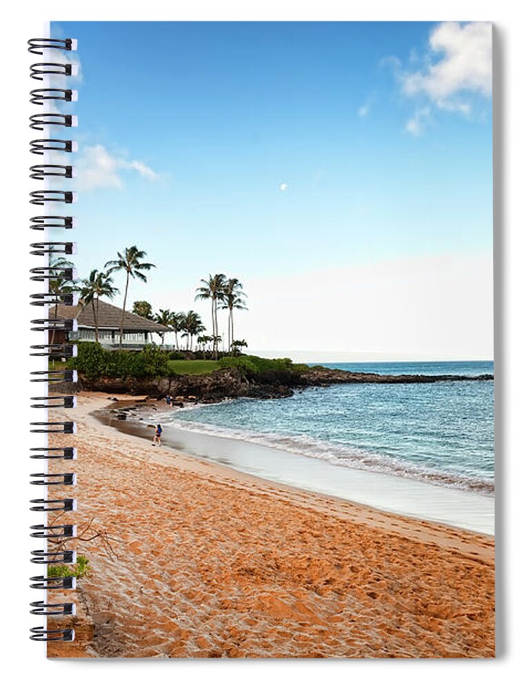 Water's Edge Spiral Notebook featuring the photograph Tropical Beach Paradise by Rontech2000