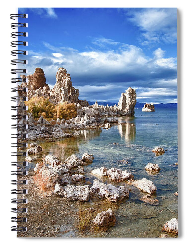 Lakeshore Spiral Notebook featuring the photograph Tufas Along South Shore by Mimi Ditchie Photography