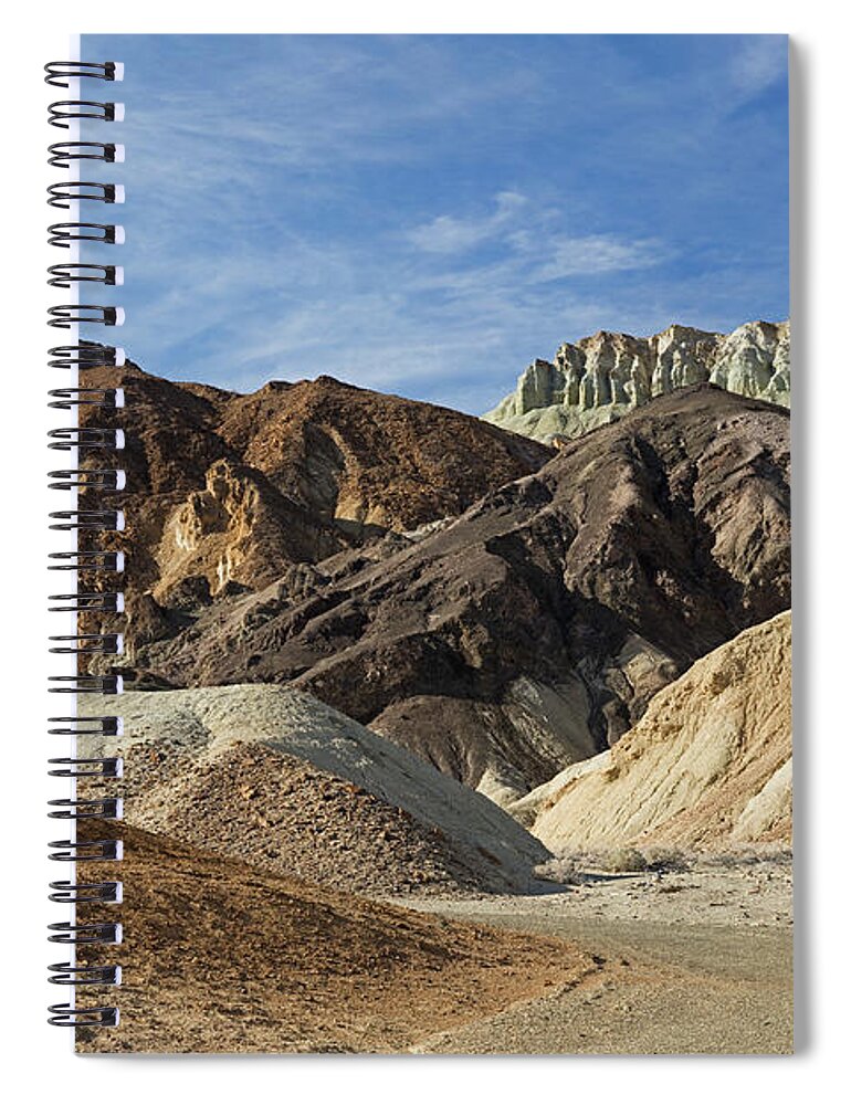 Tom Daniel Spiral Notebook featuring the photograph Twenty Mule Team Wash by Tom Daniel