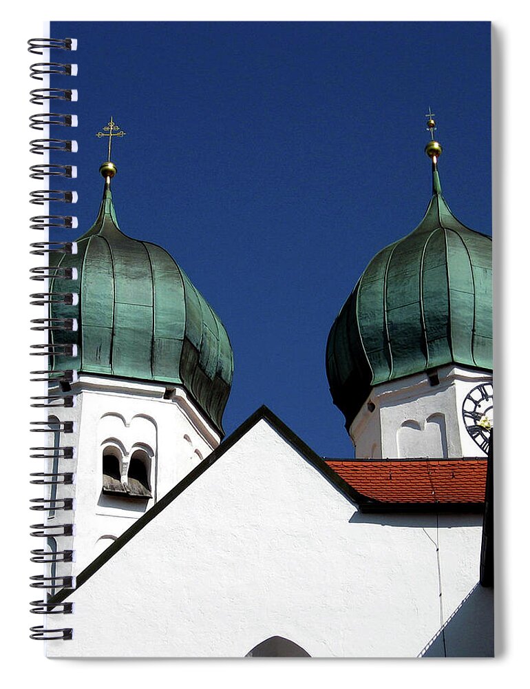 Built Structure Spiral Notebook featuring the photograph Twin Onions by Ilse Thomele Zambonini