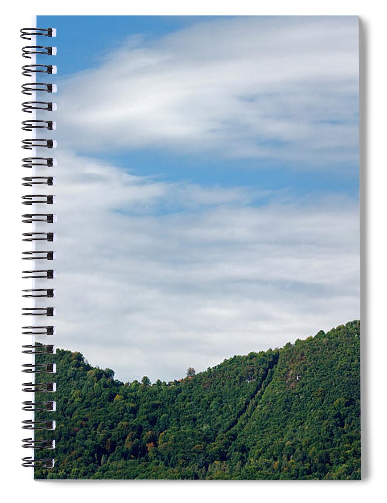 Mountain Spiral Notebook featuring the photograph Twin peaks of Smarna Gora by Ian Middleton