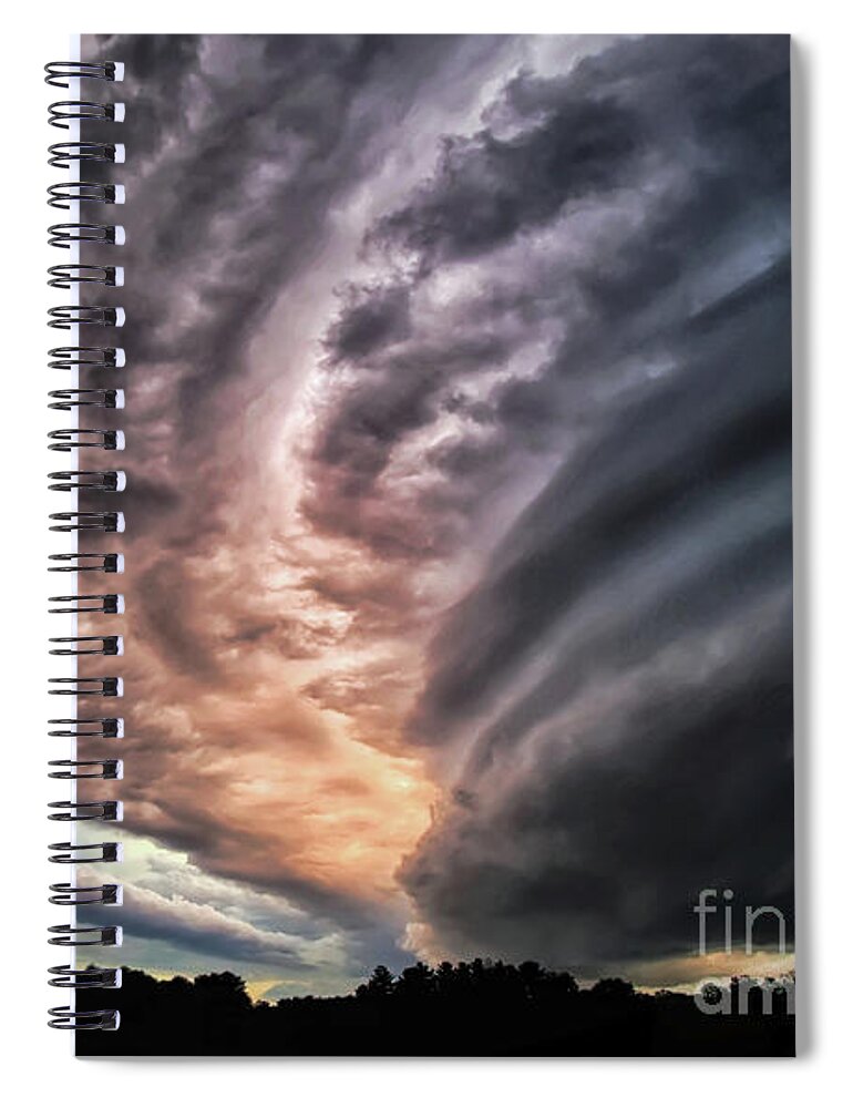 Clouds Spiral Notebook featuring the photograph Twisty by Lois Bryan