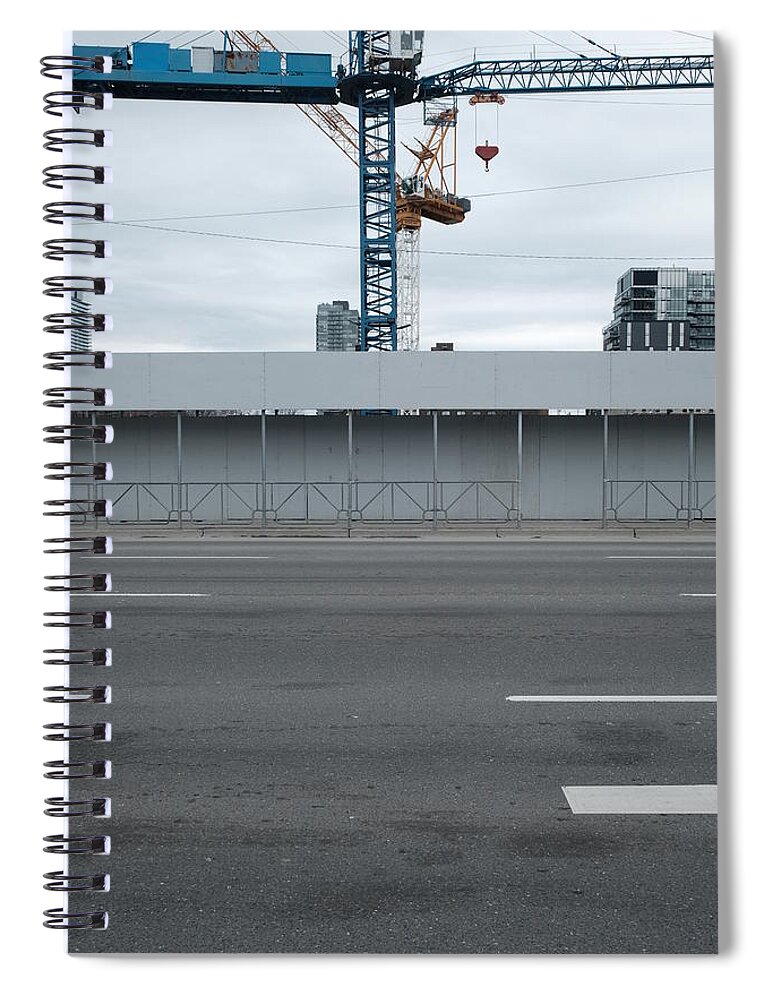 Urban Spiral Notebook featuring the photograph Two Guesses What Is Going Here by Kreddible Trout