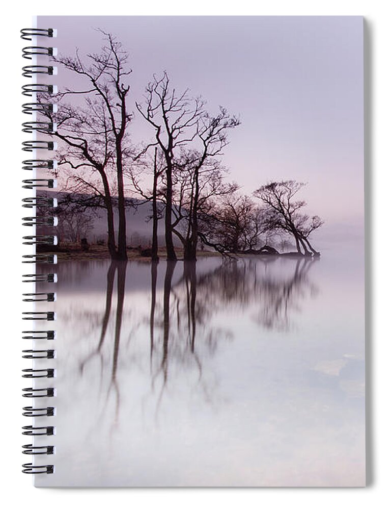 Landscape Spiral Notebook featuring the photograph Ullswater Mist at Sunrise by Anita Nicholson