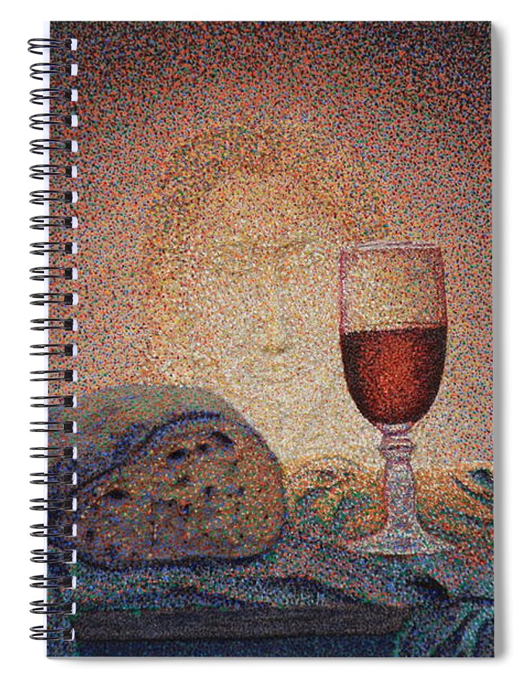Religione Spiral Notebook featuring the photograph Ultima Cena by Simone Lucchesi