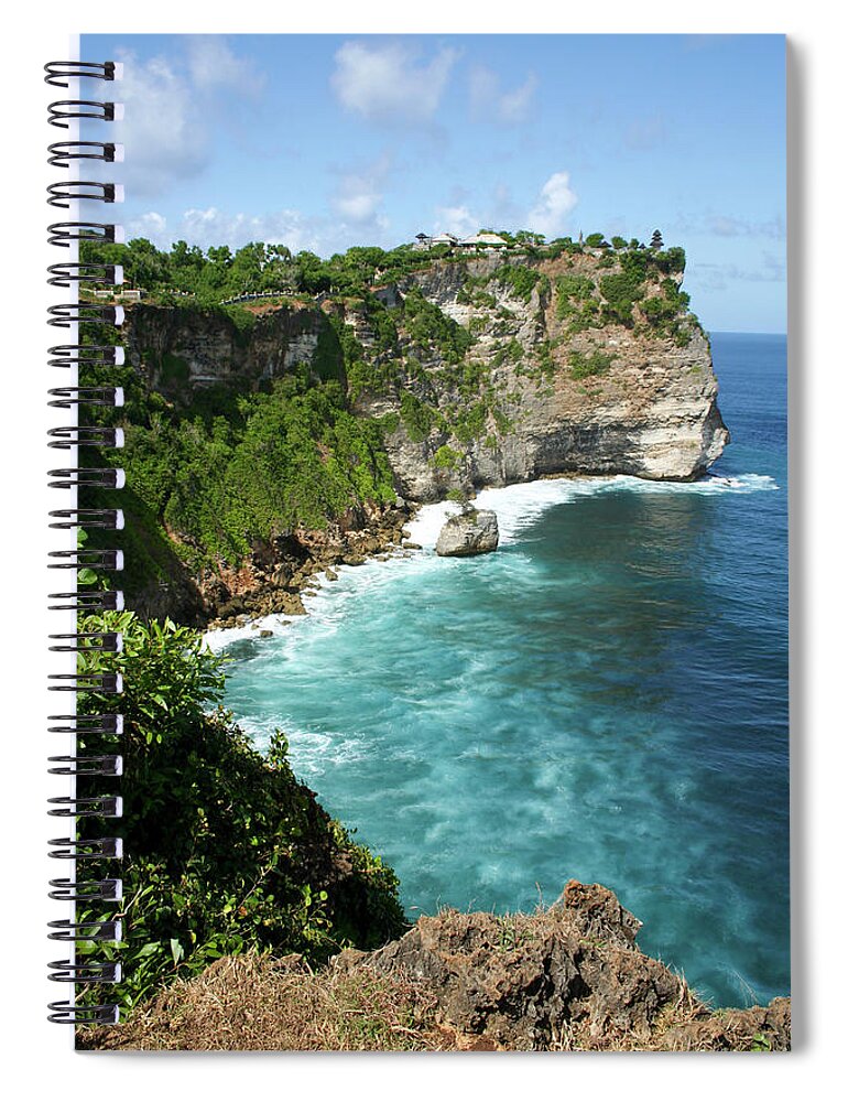 Tranquility Spiral Notebook featuring the photograph Ulu Watu Temple, Bali by Travel Photographer Specialized In Asia * Sylvain Brajeul