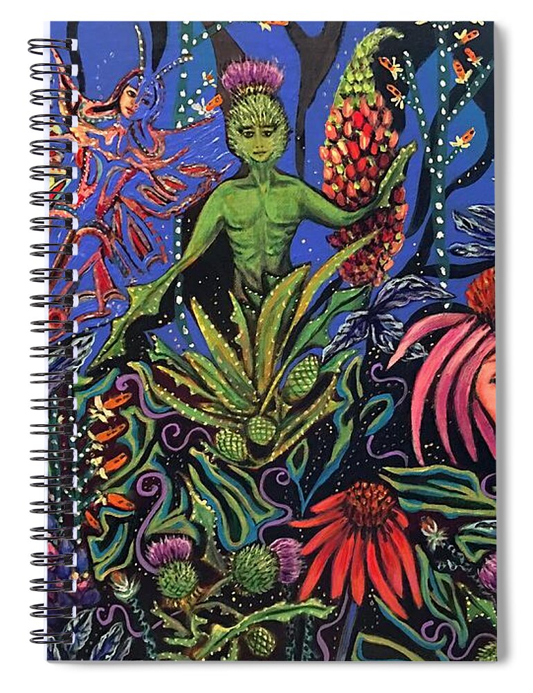 Fairies Spiral Notebook featuring the painting Unrequited Love by Linda Markwardt
