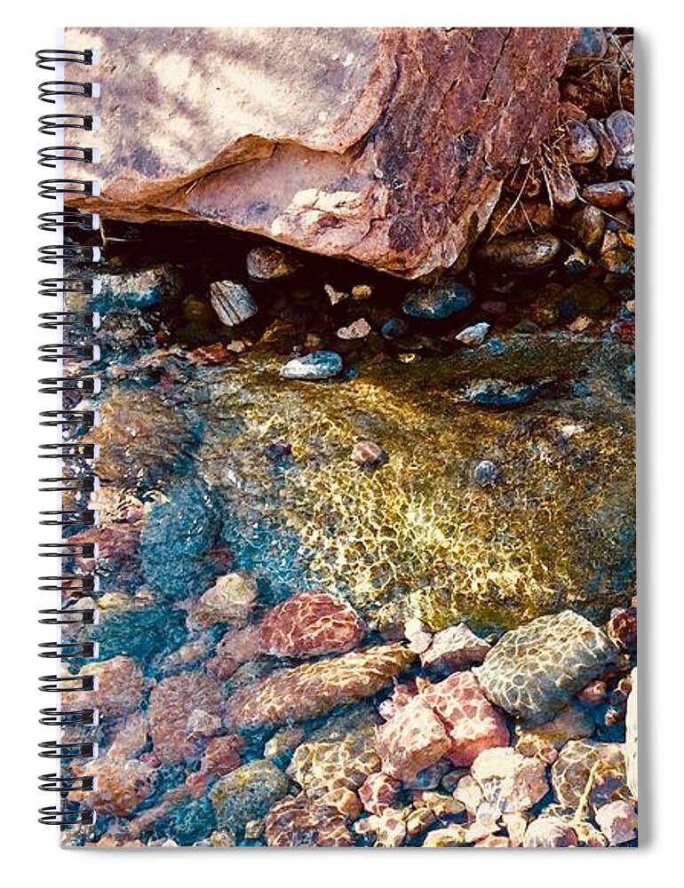 Las Vegas Spiral Notebook featuring the photograph Up a Creek by Debra Grace Addison