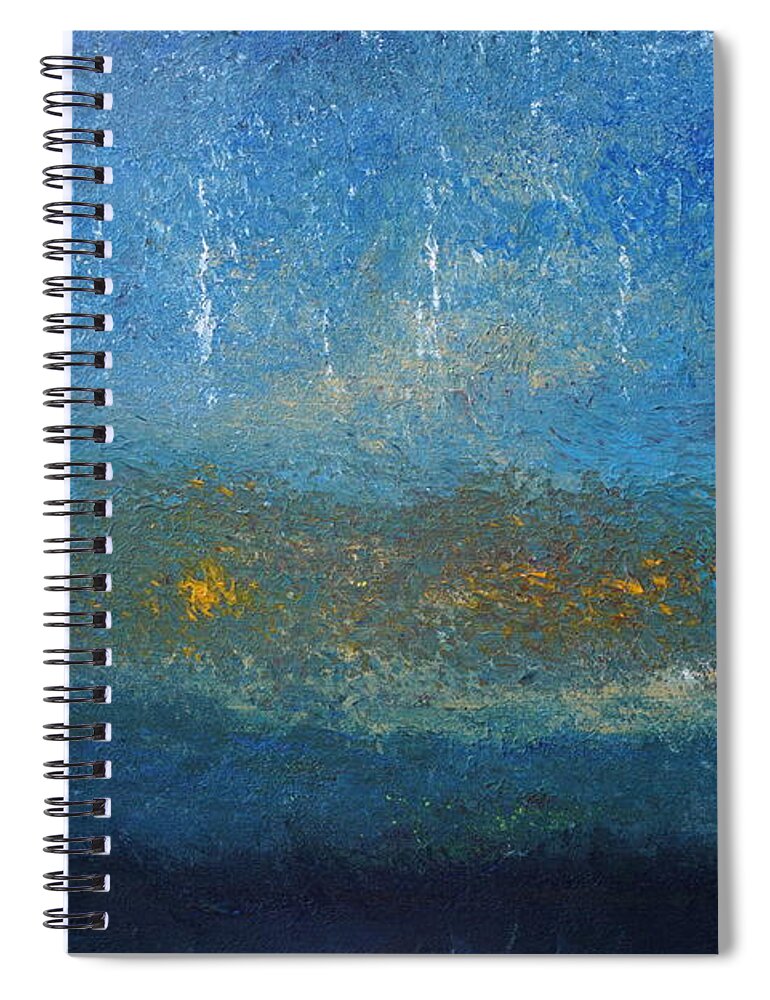 Acrylic Spiral Notebook featuring the painting Uplifting by Jimmy Clark