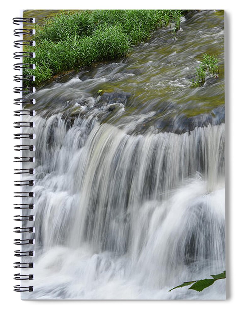 Burgess Falls Spiral Notebook featuring the photograph Upper Falls 3 by Phil Perkins