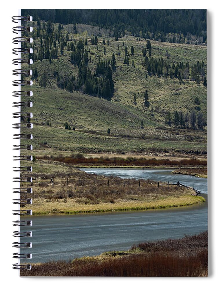 Upper Green River Spiral Notebook featuring the photograph Upper Green River by Julieta Belmont