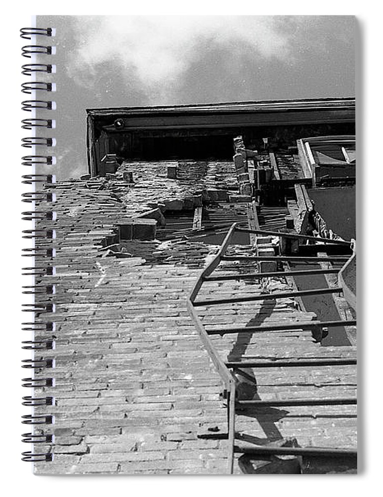 Providence Spiral Notebook featuring the photograph Urban Renewal, 1972 by Jeremy Butler