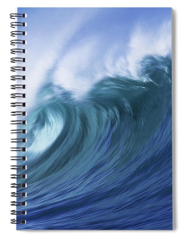 Waimea Bay Spiral Notebook featuring the photograph Usa, Hawaii, Oahu, North Shore, Ocean by John Seaton Callahan