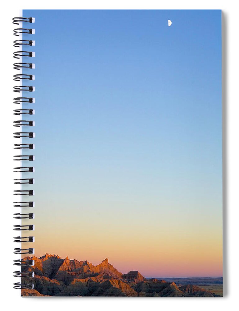 Scenics Spiral Notebook featuring the photograph Usa, South Dakota, Badlands National by Eastcott Momatiuk