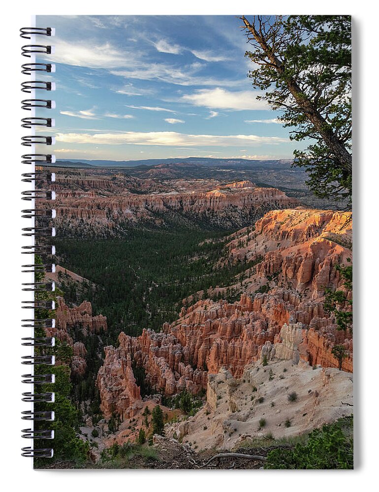 Landscape Spiral Notebook featuring the photograph Valley below the Hoodoos by Gaelyn Olmsted