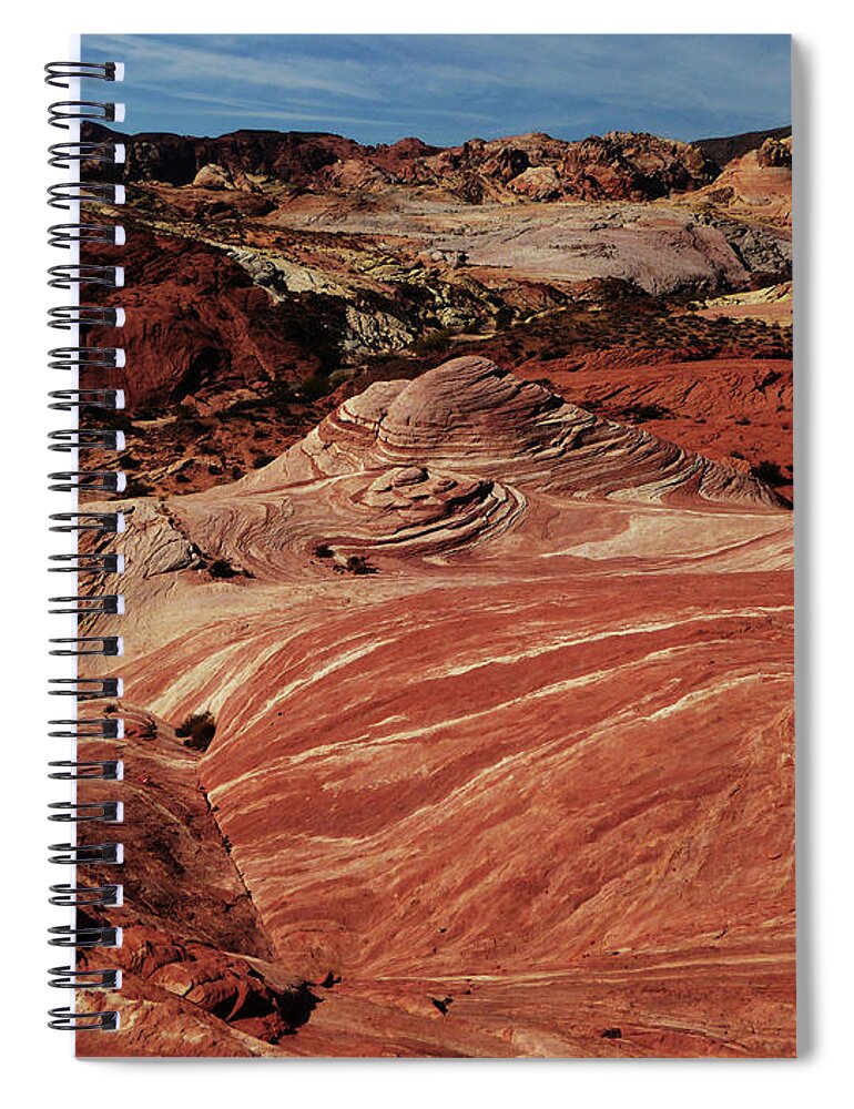 Valley Of Fire Spiral Notebook featuring the photograph Valley of Fire 3 by Alan Socolik
