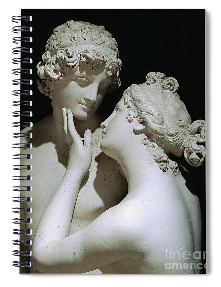 Venus Spiral Notebook featuring the photograph Venus And Adonis By A Canova, Detail, 1794 by Antonio Canova