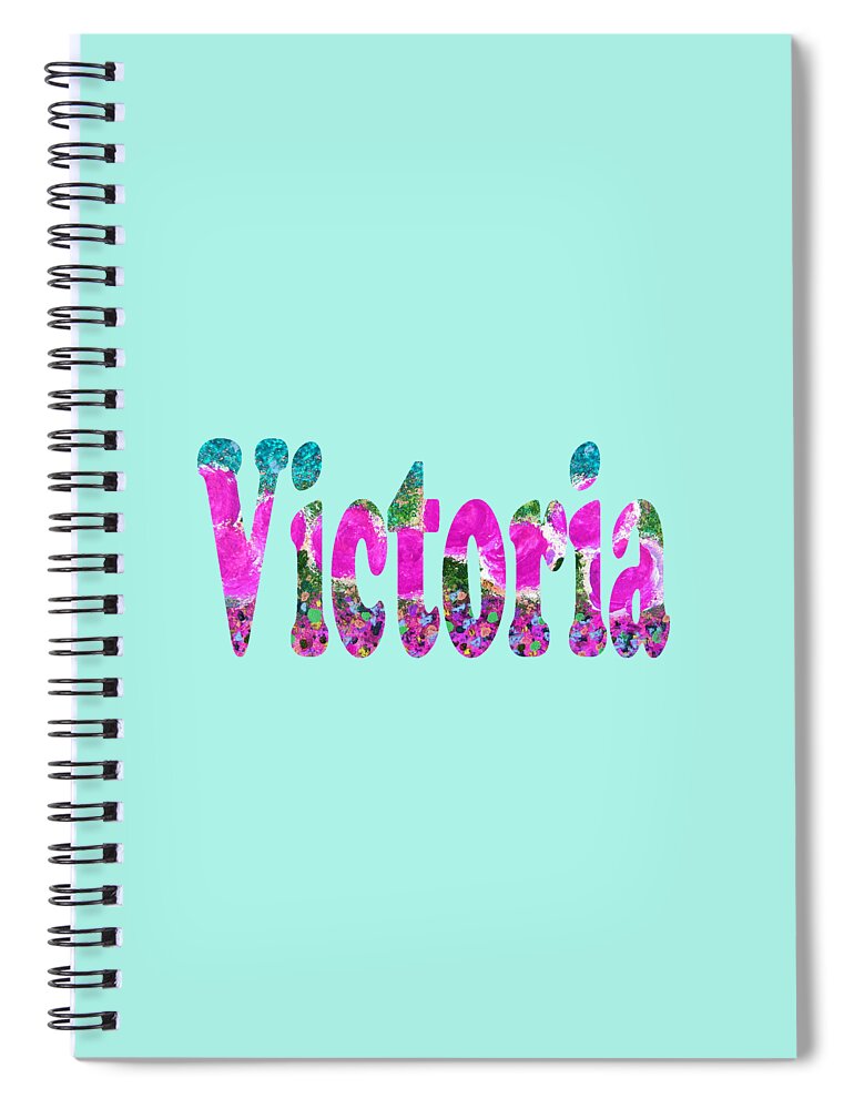 Victoria Spiral Notebook featuring the painting Victoria by Corinne Carroll