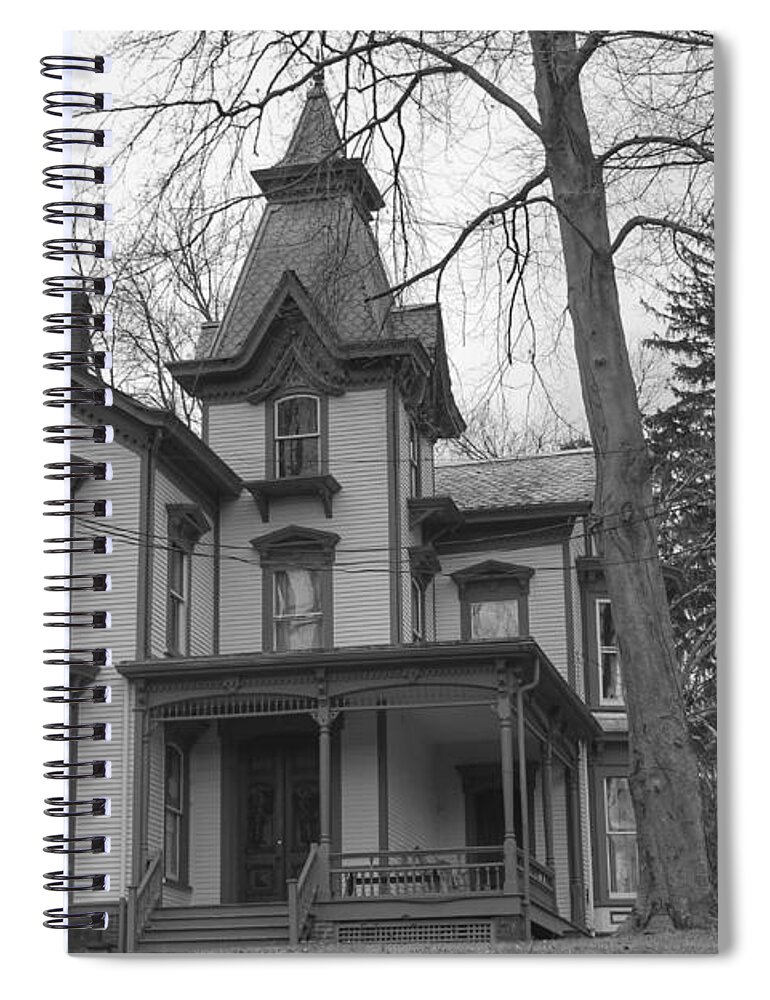Waterloo Village Spiral Notebook featuring the photograph Victorian Mansion - Waterloo Village by Christopher Lotito