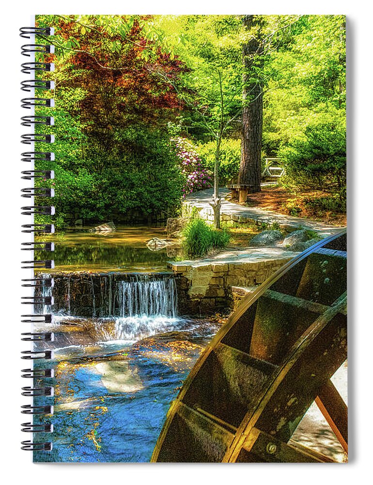 Georgia Spiral Notebook featuring the photograph View from the Mill by Nick Zelinsky Jr