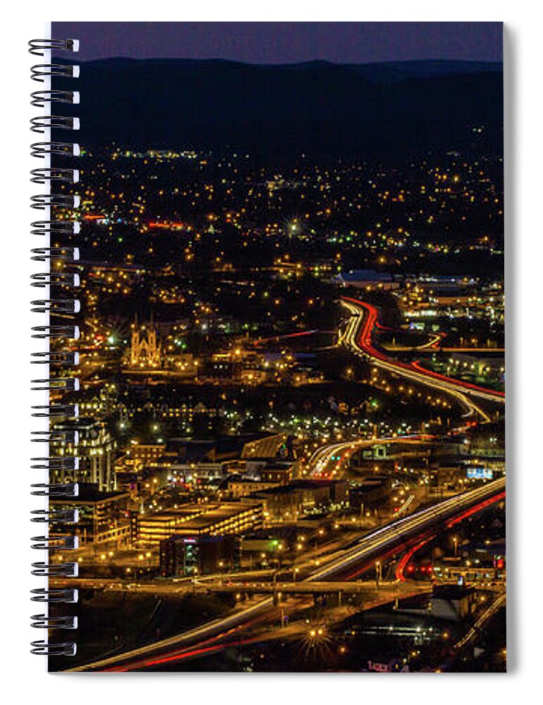 View Spiral Notebook featuring the photograph View of Roanoke by Julieta Belmont